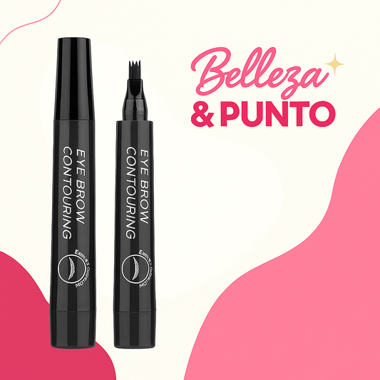 Delineador de Cejas 4 Puntas – Tinta Semi-Permanente