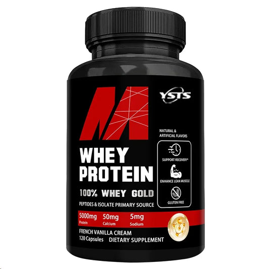 Whey Protein Supplement - Contains 5000mg Of Protein - Supports Recovery, Balanced Muscle , Gluten Free